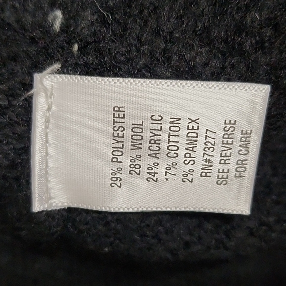 APT 9 BEAUTIFUL VICTORIAN BLACK CARDIGAN RUFFLED LAPEL & BELL CUFFS POCKETS SZ M - Picture 10 of 11